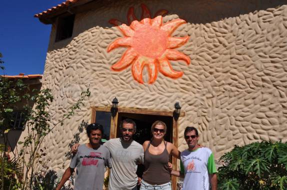 Despedida da Pousada Sol da Chapada e do Zé Pedrão, nosso guia na região de Cavalcante - GO